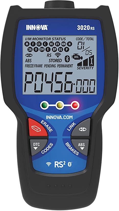 Innova 3020RS OBD2 Scanner/Car Code Reader with ABS and Emissions Check