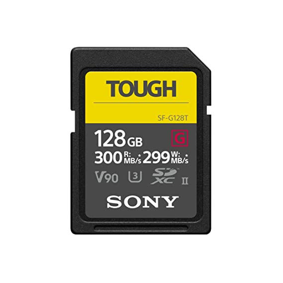 Sony 128GB SF-G Tough Series UHS-II SDXC Memory Card with 5 Year Plan (SF-G128T)