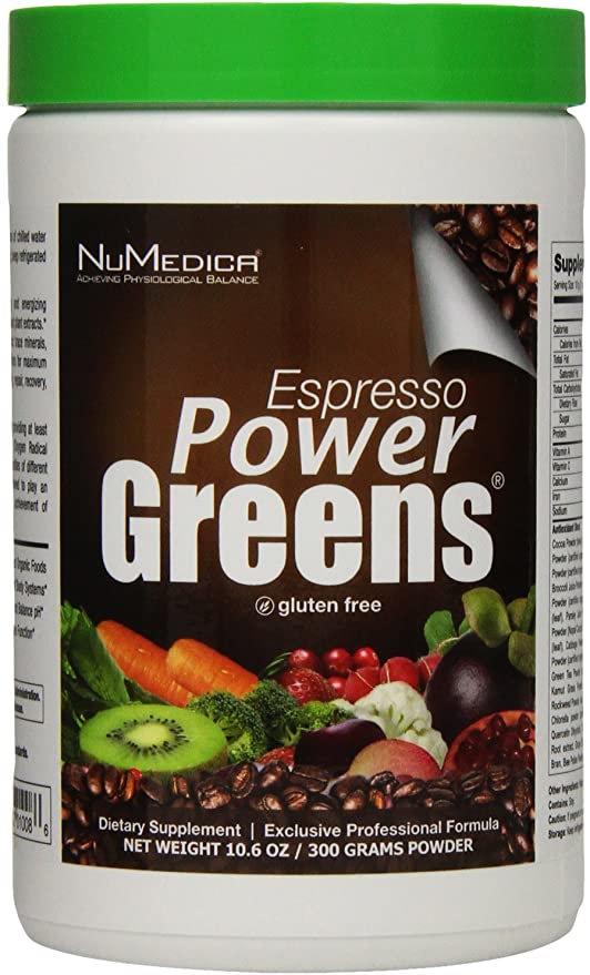 NuMedica - Power Greens Espresso - 300 Grams / 30 Servings