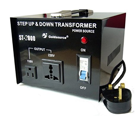 Goldsource ST-2000 2000 Watt Step Down/Up Voltage Converter To Use US Equipment In the UK or Europe and Vice Versa