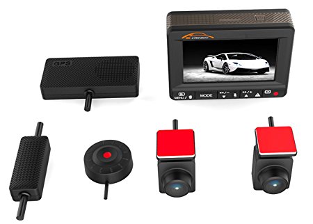 KOONLUNG Mini K1S 1080P Car DVR Dash Camcorder ,160° Wide Viewing Digital Car Video , HDR Night Vision Car Video Record, Road Camera Recorder ,Dual Camera Car Driving Records.Contain 64GB Memory Card