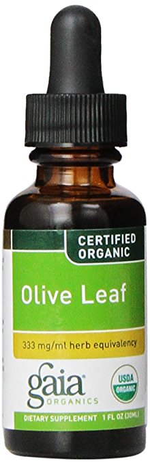 Gaia Herbs Olive Leaf Supplement Bottle, 1 Ounce (Pack of 2)