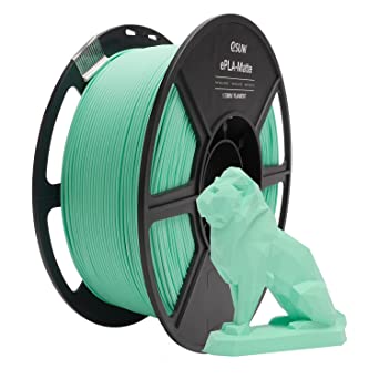 eSUN Matte PLA Filament 1.75mm, 3D Printer Filament Matte PLA, Dimensional Accuracy  /- 0.05mm, 1KG Spool (2.2 LBS) 3D Printing Filament for 3D Printers, Matte Mint Green