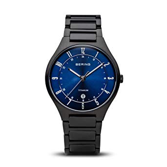 BERING Time 11739-727 Mens Titanium Collection Watch with Titanium Band and Scratch Resistant Sapphire Crystal. Designed in Denmark.