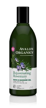 Avalon Organics Bath & Shower Gel, Rejuvenating Rosemary, 12 Fluid Ounce