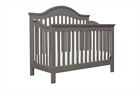 DaVinci Jayden 4-in-1 Convertible Crib with Toddler Bed Conversion Kit in Finish, Slate