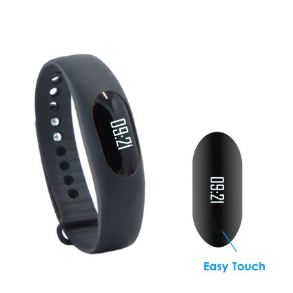 Fitness Tracker,VRunow No Bluetooth Easy Use Touch Screen Smart Bracelet Pedometer Sleep Monitor Distance Calories Calculator Steps Counter Sports Activity Bands Pedometers for Walking.