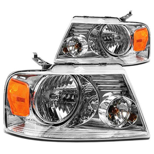 DNA Motoring HL-OH-F1504-CH-AM Headlight Assembly, Driver and Passenger Side