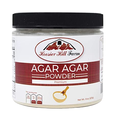 Hoosier Hill Farm Agar Agar Powder, 0.5 lb (8oz), Gluten-free, Vegetable Gelatin