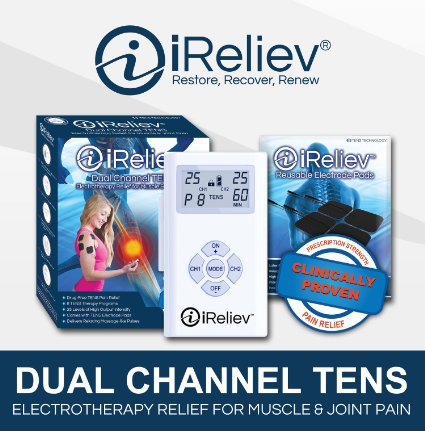 iReliev Pain Relief System Dual Channel Tens Massager