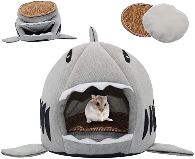 SCIROKKO Guinea Pig Bed - Small Pet Animals Bed, Cotton Warm Nest Mini House - Sleeping Mat for Dutch Pig Hamster Hedgehog Rat Chinchilla