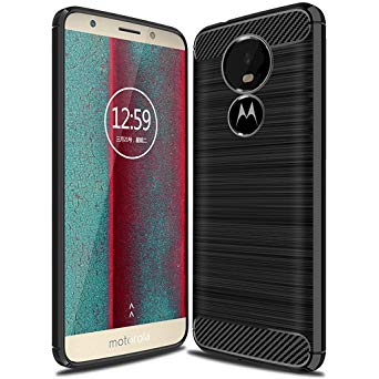 Moto E5 Play Case, Moto E5 Cruise Case,Suensan TPU Shock Absorption Technology Raised Bezels Protective Case Cover for Motorola Moto E5 Play 2018 (Black)