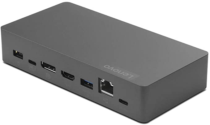 Lenovo USA Thunderbolt 3 Essential Dock 40AV0135US 135W Adapter, 1x 110V 2 Pin Power Cord, Standard Thunderbolt Cable