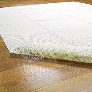 Superior Area Rug Pad, Non-Slip, Non-Skid, Floor Protector, Table Runner, Hardwood and Tile Floors Padding, Washable, Place Mats, Gripper Mat, Slide Stoppers, Rubber Rug Grip, 2'6" x 10', Cream