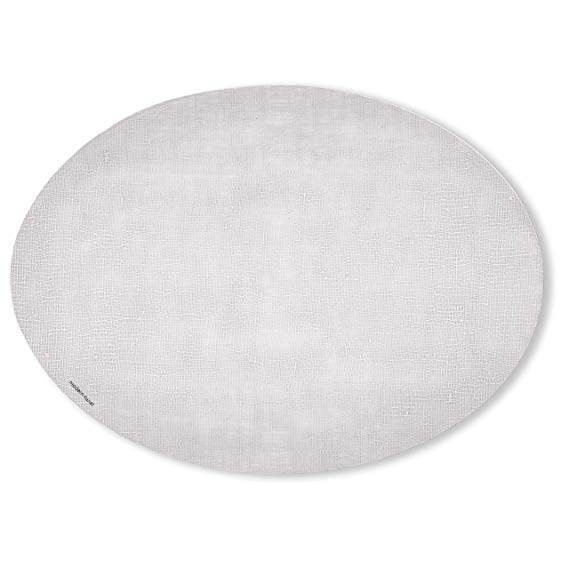 modern-twist Linen Print Placemat 100% plastic free silicone, tabletop, dining, decoration, modern design, Oval, Silver