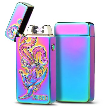 [New Release] Kivors USB Rechargeable Flameless Electronic Dual Pulse Arc Cigarette Lighter Belief (Scorpion, Eagle, Phoenix)