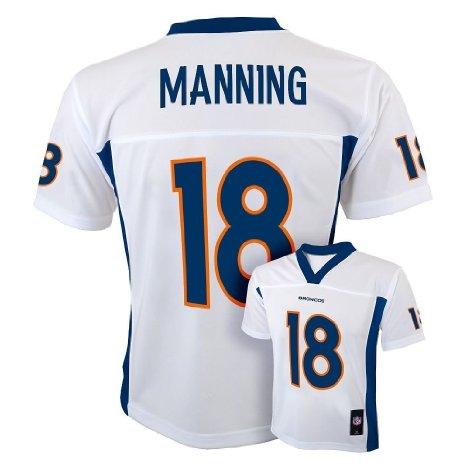 Peyton Manning #18 Denver Broncos NFL Youth Mid-Tier Jersey White