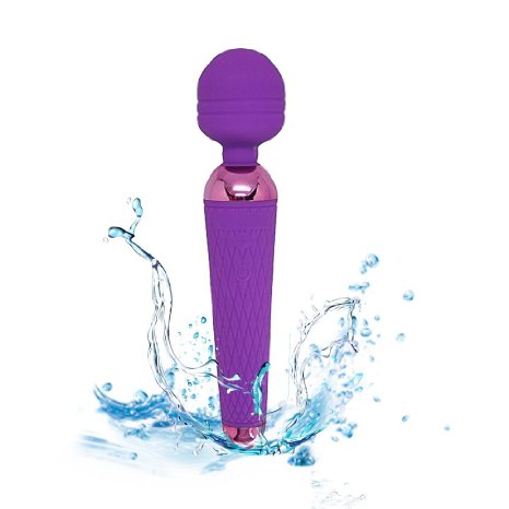 Sexcity 10X Multi-Speed Powerful Wand Massager Waterproof Sex Toy Vibrator/vibes Female Masturbation Toy (Purple)