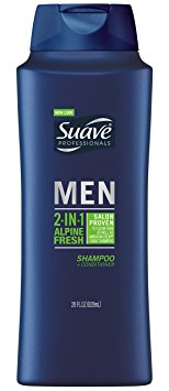 Suave Professionals Mens, 2 in 1 Shampoo/Conditioner, Alpine Fresh, 28oz