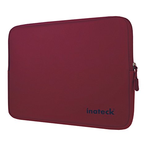 Inateck 13-13.3 Inch Water Repellent Neoprene Laptop Sleeve Tablet Bag - Wine Red