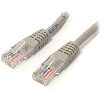 Cat5e Ethernet Cable - 25 ft - Gray - Patch Cable - Molded Cat5e Cable - Long Network Cable - Ethernet Cord - Cat 5e Cable - 25ft