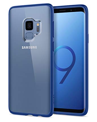 Galaxy S9 Case Spigen Ultra Hybrid - Air Cushion Technology and Clear Hybrid Drop Protection for Samsung Galaxy S9 (2018) - Coral Blue