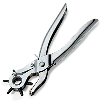 Neiko 02520A Leather Hole Punch Tool, Heavy-Gauge Steel Handle | 6 Punch Sizes (2mm - 4.5mm)