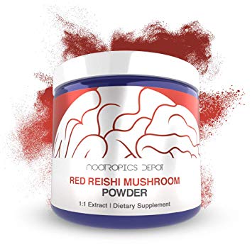 Red Reishi Mushroom Powder | 60 Grams | Ganoderma lucidum | Organic Whole Fruiting Body Mushroom Extract | Supports a Healthy Immune System