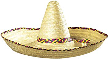 Giant Sombrero Decorated 65cm Mexican Hats Caps & Headwear For Fancy Dress