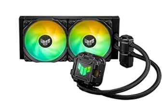 ASUS TUF Gaming LC II 240 ARGB All-in-One Liquid CPU Coolers with Aura Sync, 2X TUF Gaming 120mm ARGB Radiator Fans, Reinforced Tubing, and 6-Year Warranty; Compatible with Latest Intel&AMD CPUs