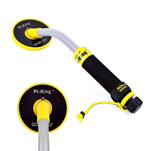 ETE ETMATE Metal Detector, Handheld 100 feet Waterproof Pulse Induction Metal Finder with Pinpoint Feature LCD Indicator for Underwater Metal Detecting Gold Digger and Treasure Hunting
