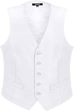 Gioberti Men's Formal Suit Vest Fit for Business or Casual Dress