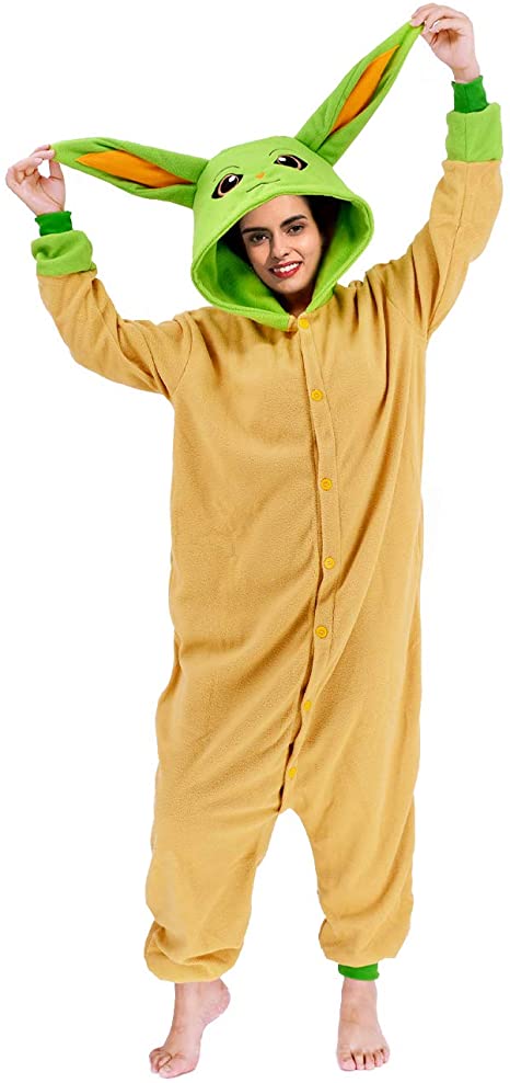 vavalad Starawarsa Plush Pajamas Adult Christmas Cosplay Animal Homewear Sleepwear Jumpsuit Costume Women Men