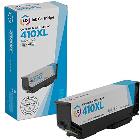 LD Remanufactured Ink Cartridge Replacement for Epson 410XL T410XL220 High Yield (Cyan)