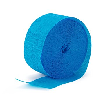 Aqua Blue (Turquoise) Streamer (1 roll)