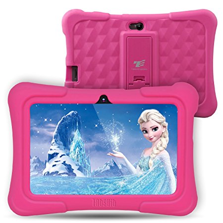 Dragon Touch Y88X Plus 7 inch Kids Tablet 2017 Version, Kidoz Pre-Installed with All-New Disney Content (more than $80 Value) - Pink