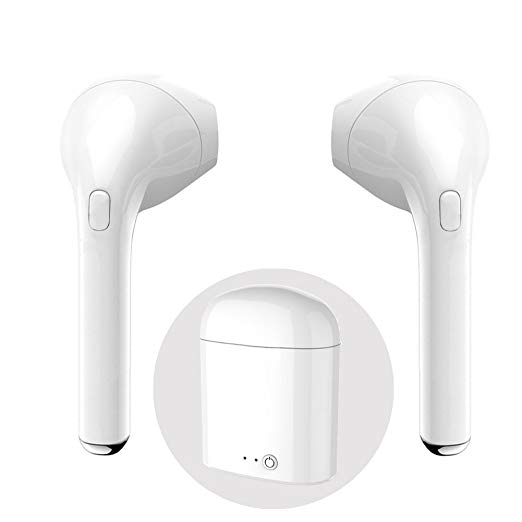 Wireless Headset, Bluetooth Headset Noise and Sweatproof Stereo Headphones for TWS Bluetooth Headset for iOS and Android