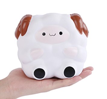 Aolige 5.2" Jumbo Squishy Kawaii Lamb Cream Scented Squishies Slow Rising Decompression Squeeze Toys Children Simulation Cute Sheep Toys