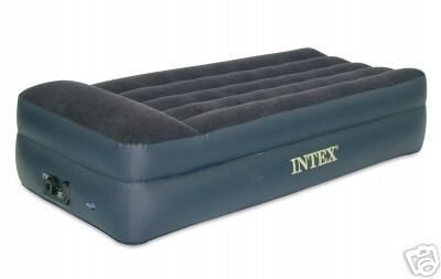 Intex Comfort Bed - Rising Comfort Twin Airbed with built-in Electric Pump