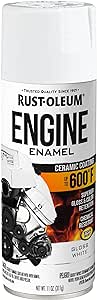 Rust-Oleum 366430 Engine Enamel Spray Paint, 11 oz, Gloss White