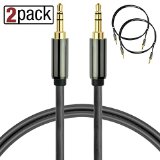 Mediabridge 35mm Male To Male Stereo Audio Cable 4 Feet - Step Down Design for iPhone iPod Smartphone Tablet and MP3 Cases - Pack - Part MPC-35-4X2