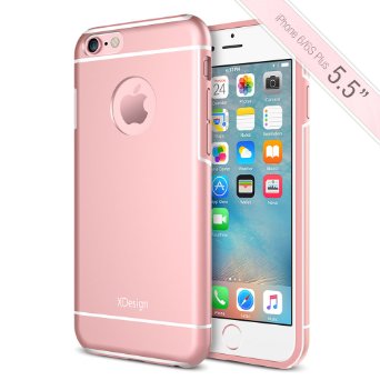 iPhone 6s Plus Case XDesign Inception Case Apple Aluminum TPUPC Triple Injected Frame - Durable Stylish Protective Slim Case for iPhone 6  6s Plus 55 inch Lifetime Warranty - Rose Gold