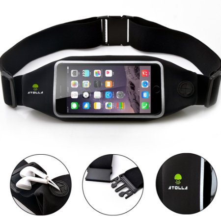 Waist Pack Atolla Sport Fitness Phone Waist Bag Running Belt for iPhone 6s 6 plus Galaxy Note 5 4  for the Phone Under 57 inches