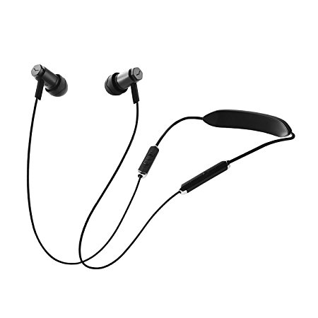 V-MODA Forza Metallo Wireless In-Ear Bluetooth Headphones with Mic, Gunmetal Black