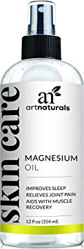 Art Naturals Magnesium Oil 12 Oz - Best Natural Deodorant - Reduces Migraines  Sore Muscle and Joint Relief