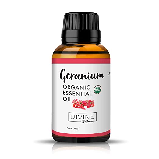 Divine Botanics Geranium Organic Essential Oil (Organic 30ml)