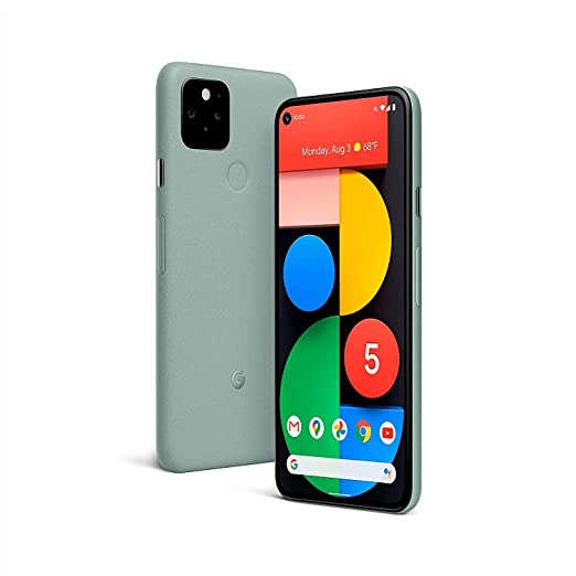 Google Pixel 5 5G 128GB 8GB RAM Factory Unlocked (GSM Only | No CDMA - not Compatible with Verizon/Sprint) International Version - Sorta Sage