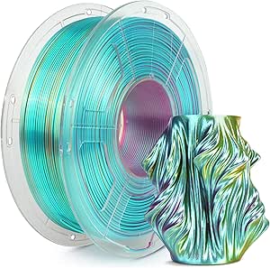 SUNLU Silk PLA Plus 3D Printer Filament, Triple Color Shiny PLA  Filament 1.75mm, Silk Textures, 360° Spin Unveils Varied Colors, Dimensional Accuracy  /- 0.02mm, 1KG Spool(2.2lbs), Red Yellow Green