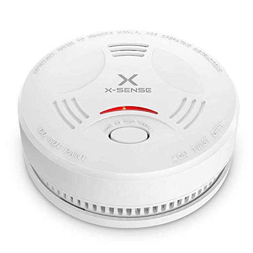 X-SENSE Smoke Alarm SD11, EN14604, CE Certified Smoke Detector with 10-Year Battery Life and Intelligent Fire Alarm, Photoelectric Sensor, Auto-Check, Upgraded Version, 1-Pack
