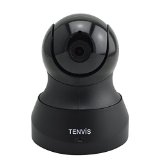 Tenvis D200 720P HD H264 WiFi Phone Remote Monitoring IP Camera with PanampTilt Control Bulit-in Microphone UID Code Scan and Motion Detection